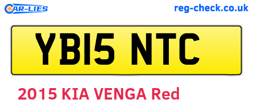 YB15NTC are the vehicle registration plates.