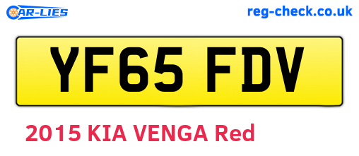 YF65FDV are the vehicle registration plates.