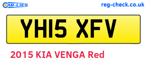 YH15XFV are the vehicle registration plates.