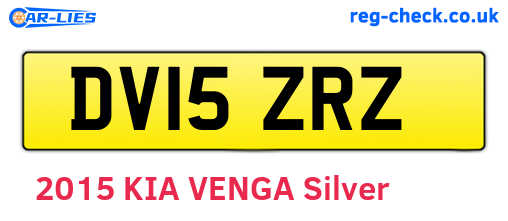 DV15ZRZ are the vehicle registration plates.