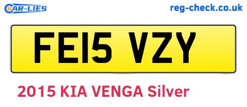 FE15VZY are the vehicle registration plates.