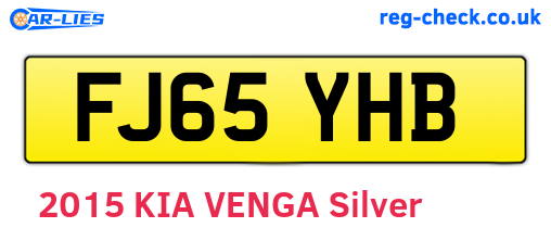 FJ65YHB are the vehicle registration plates.