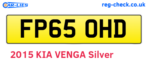FP65OHD are the vehicle registration plates.