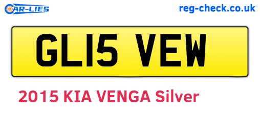 GL15VEW are the vehicle registration plates.
