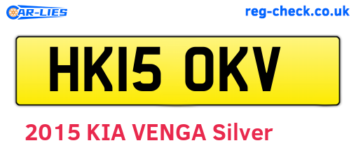 HK15OKV are the vehicle registration plates.
