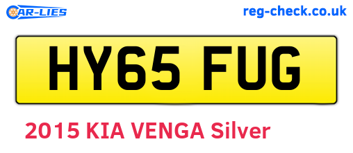 HY65FUG are the vehicle registration plates.