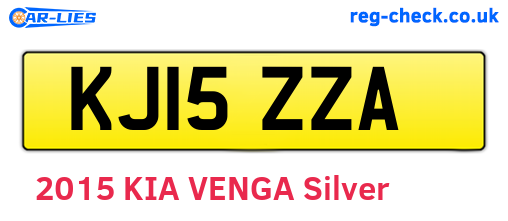 KJ15ZZA are the vehicle registration plates.