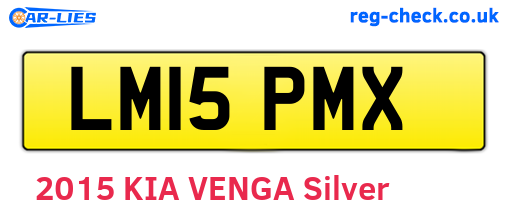 LM15PMX are the vehicle registration plates.