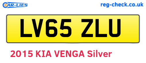 LV65ZLU are the vehicle registration plates.