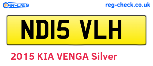 ND15VLH are the vehicle registration plates.