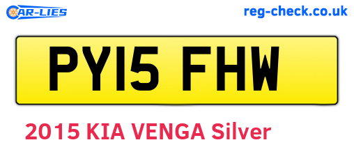 PY15FHW are the vehicle registration plates.