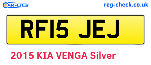 RF15JEJ are the vehicle registration plates.