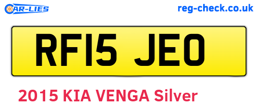RF15JEO are the vehicle registration plates.