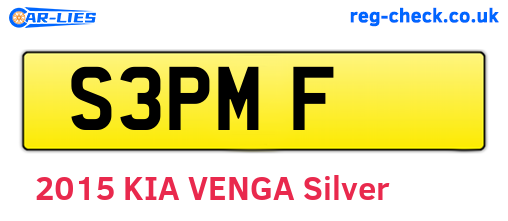 S3PMF are the vehicle registration plates.
