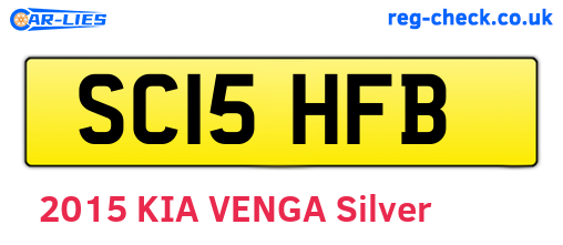 SC15HFB are the vehicle registration plates.
