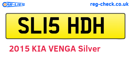 SL15HDH are the vehicle registration plates.