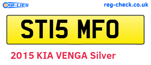 ST15MFO are the vehicle registration plates.