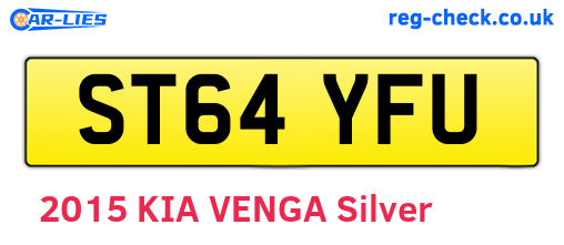 ST64YFU are the vehicle registration plates.