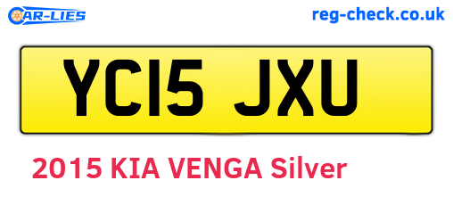 YC15JXU are the vehicle registration plates.