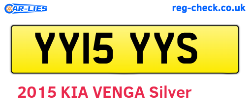 YY15YYS are the vehicle registration plates.