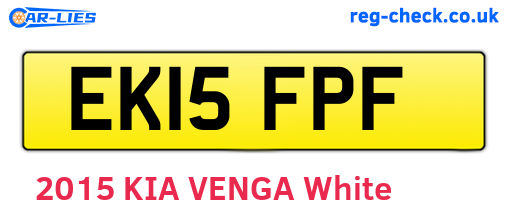 EK15FPF are the vehicle registration plates.