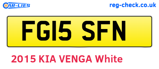 FG15SFN are the vehicle registration plates.