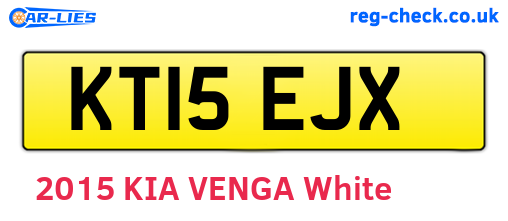KT15EJX are the vehicle registration plates.