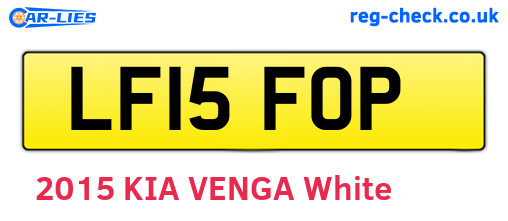 LF15FOP are the vehicle registration plates.