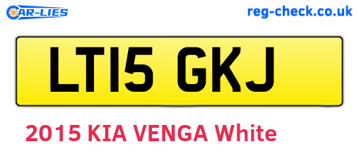 LT15GKJ are the vehicle registration plates.