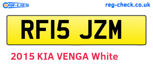 RF15JZM are the vehicle registration plates.