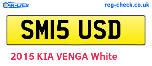 SM15USD are the vehicle registration plates.
