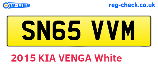 SN65VVM are the vehicle registration plates.