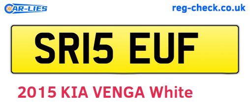 SR15EUF are the vehicle registration plates.