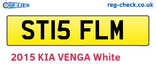 ST15FLM are the vehicle registration plates.