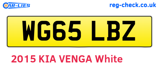 WG65LBZ are the vehicle registration plates.