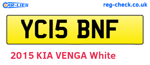 YC15BNF are the vehicle registration plates.