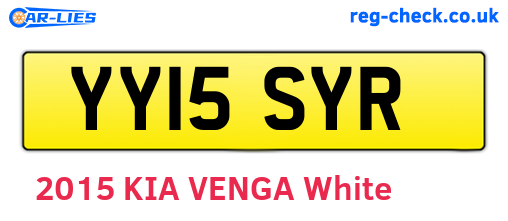 YY15SYR are the vehicle registration plates.