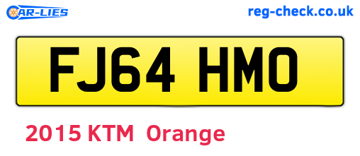 FJ64HMO are the vehicle registration plates.