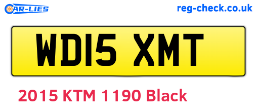 WD15XMT are the vehicle registration plates.