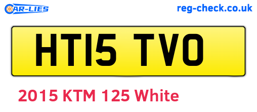 HT15TVO are the vehicle registration plates.