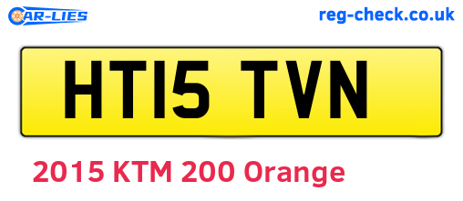 HT15TVN are the vehicle registration plates.