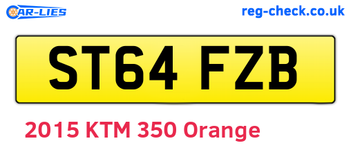 ST64FZB are the vehicle registration plates.
