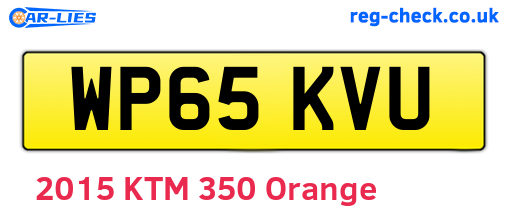 WP65KVU are the vehicle registration plates.