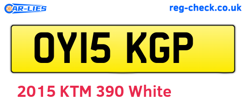 OY15KGP are the vehicle registration plates.