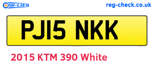 PJ15NKK are the vehicle registration plates.