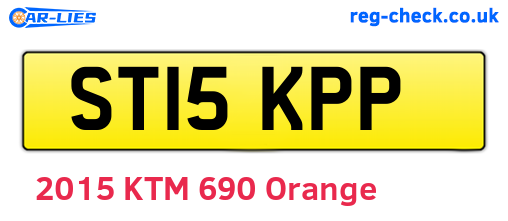 ST15KPP are the vehicle registration plates.