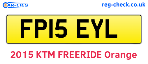FP15EYL are the vehicle registration plates.