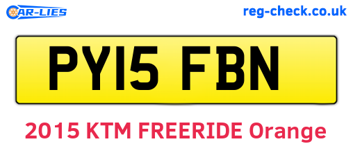 PY15FBN are the vehicle registration plates.