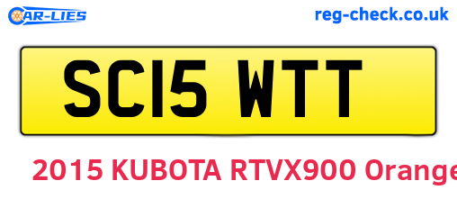 SC15WTT are the vehicle registration plates.