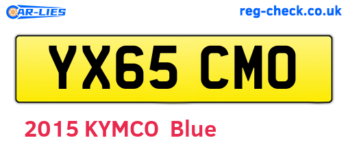 YX65CMO are the vehicle registration plates.